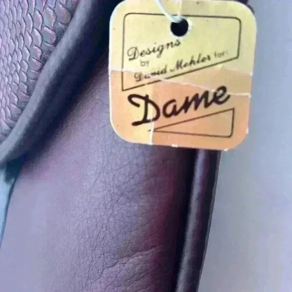 DAVID MEHLER FOR DAME GENUINE LEATHER VINTAGE PURSE - Picture 3 of 8